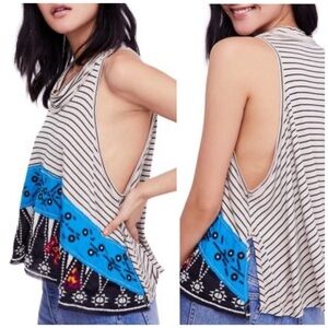 Free People NWT Boho Chic Embellished Tank Top S